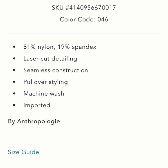 Anthropologie DEW Green Eyelet Crop Top - Picture 4 of 4